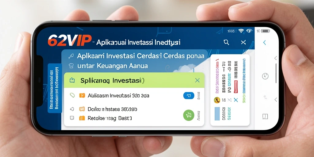 Tampilan antarmuka aplikasi 62VIP untuk investasi yang mudah dipahami.