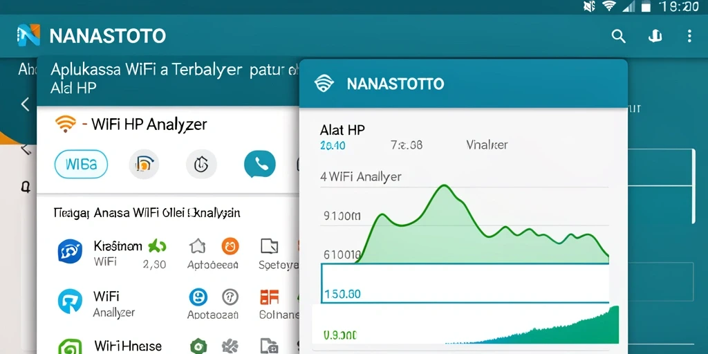 Antarmuka NANASTOTO yang menampilkan analisis jaringan WiFi secara real-time.