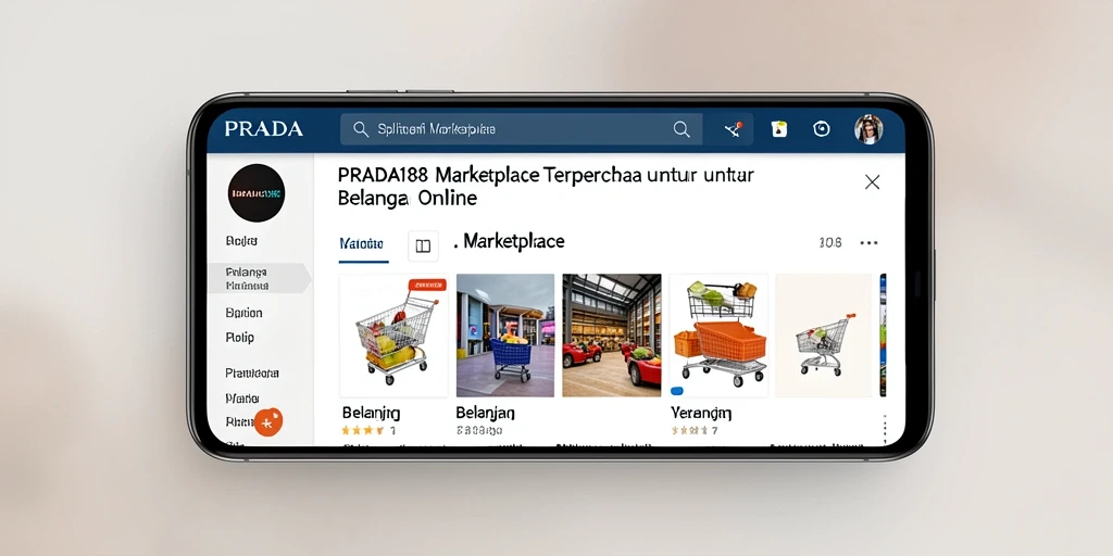 Tampilan antarmuka pengguna di PRADA188 yang intuitif dan menarik.