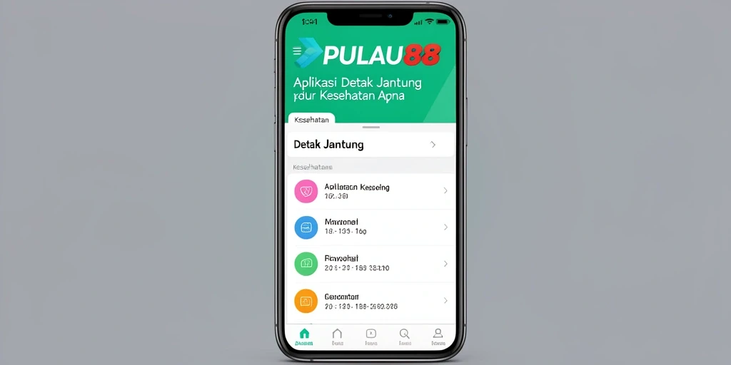 Antarmuka utama PULAU88 menampilkan grafik detak jantung yang jelas.