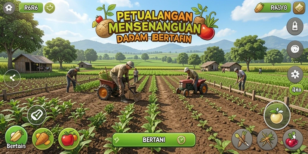 Antarmuka permainan R6R6 yang menarik dan mudah digunakan.