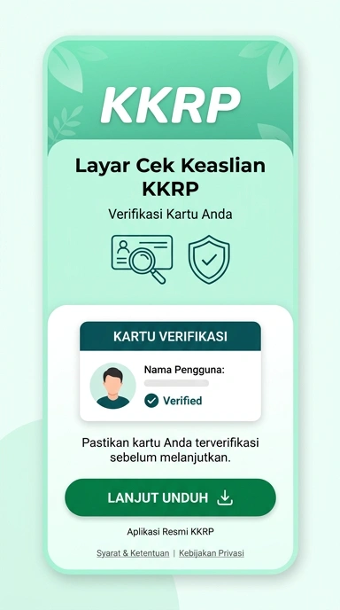 Tampilan kanal resmi kkrp